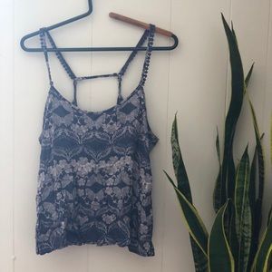 Butterfly floral tank